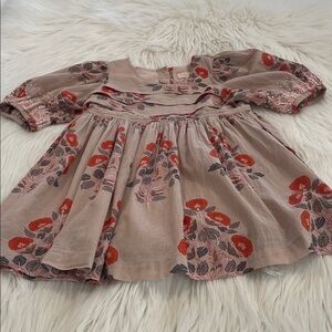 Pink Chicken Toddler Girl Floral Print Dress